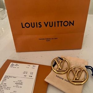 Authentic LV Louis Hoop GM